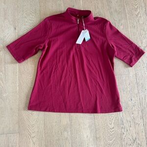 Nivo Womens Short Sleeve Cool Max Top Red Size XXL